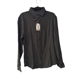 NWT English Laundry Mens Small Black White \ Geometric Button Down Shirt